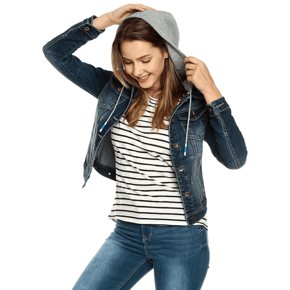 Compra chaquetas de jean para mujer online al por mayor de