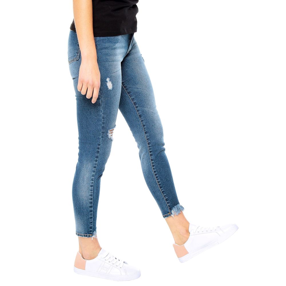 pantalonetas en jean para dama